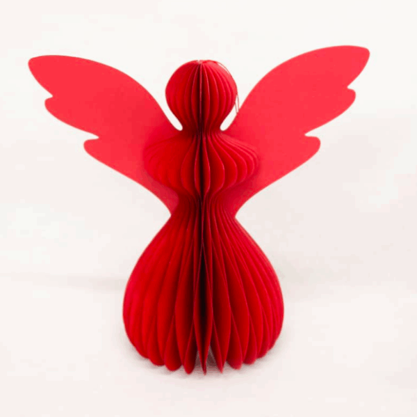 Le Papier Xmas Angel 25cm Red