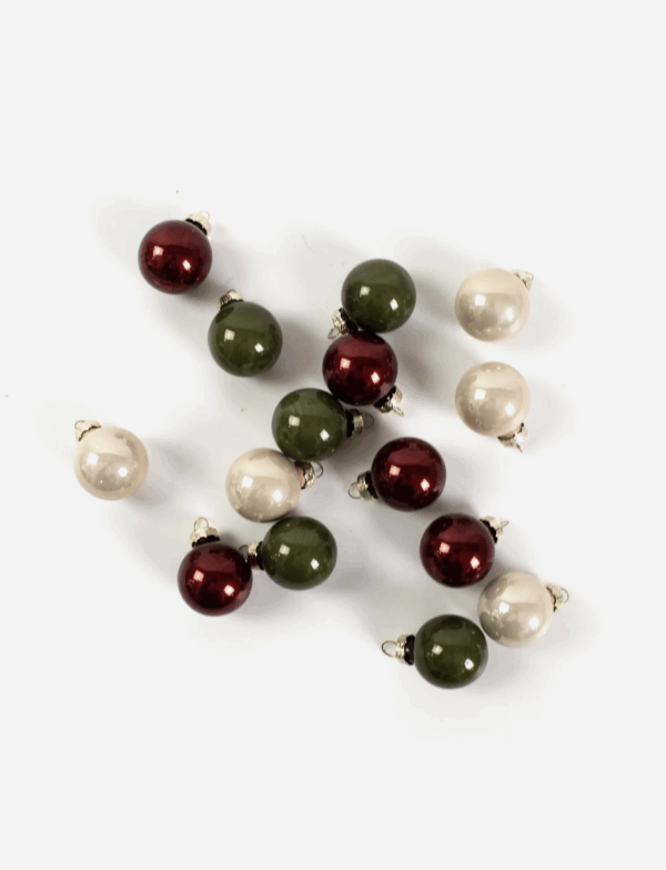 Christmas Ball Mixed Colours Mini (15PC) - Image 3