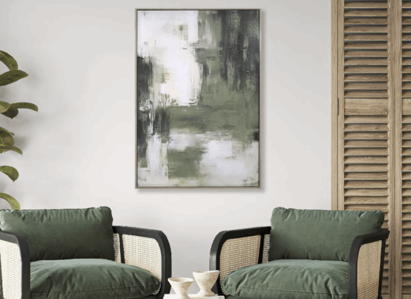 Green-toned Abstract Artwork - Image 2