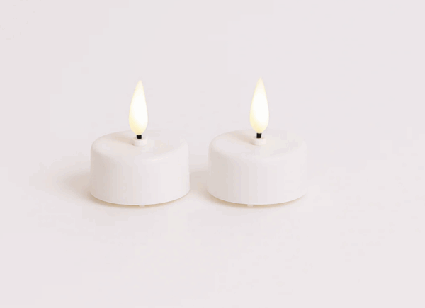 White LED Tealight Candles Six Pack
