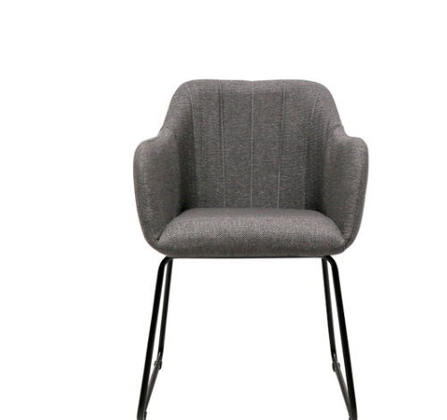 FOLIO FABRIC DINING CHAIR DARK GREY