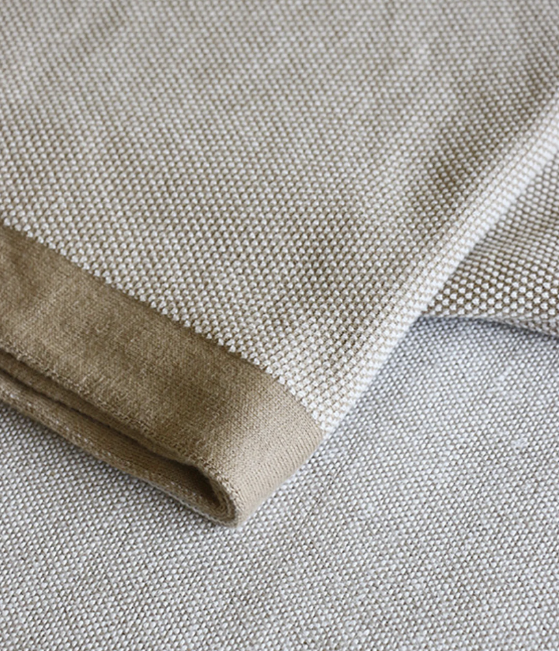 Clyde Caramel & Ivory Throw Boucle Weave - Image 2