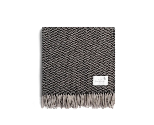 Ruanui Station Collier's Coal Wool Throw