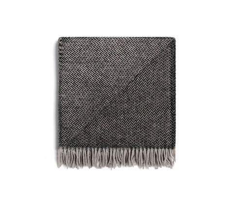Ruanui Station Collier's Coal Wool Throw - Image 2