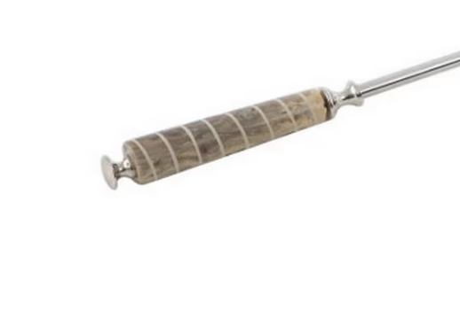 ALUMINIUM SHOE HORN W/ RESIN HANDLE - SPIRAL