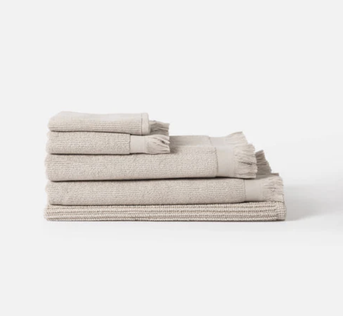 Ribbed Bath Mat - Oat