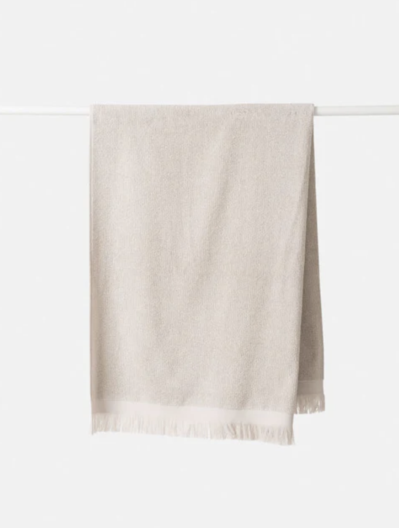 Ribbed Bath Towel - Oat - Image 2