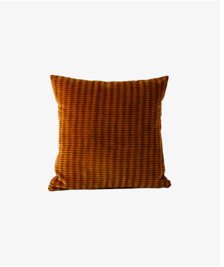 Tobacco Diamonds Handblock Cushion with feather inner - Image 2