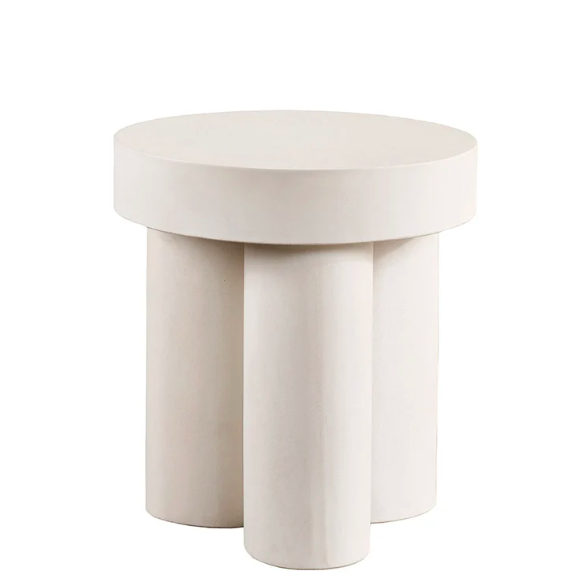 Tuba Side Table - White