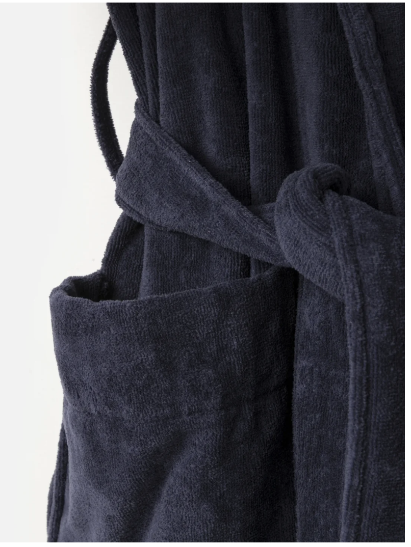 Velour Cotton Robe - Night - Image 2