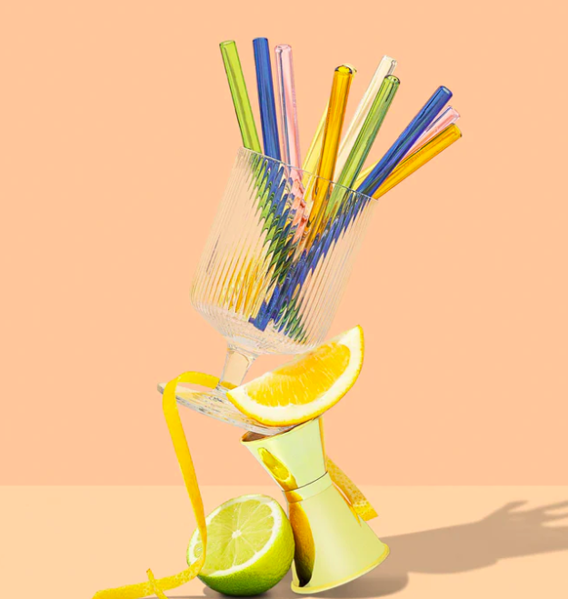Glass Cocktail Straws Colours - Image 2