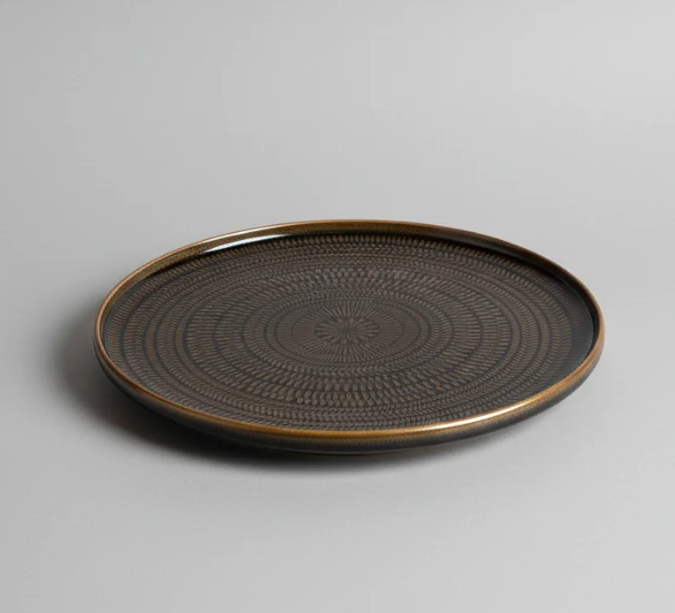 Lotti 33cm Serving Platter umber