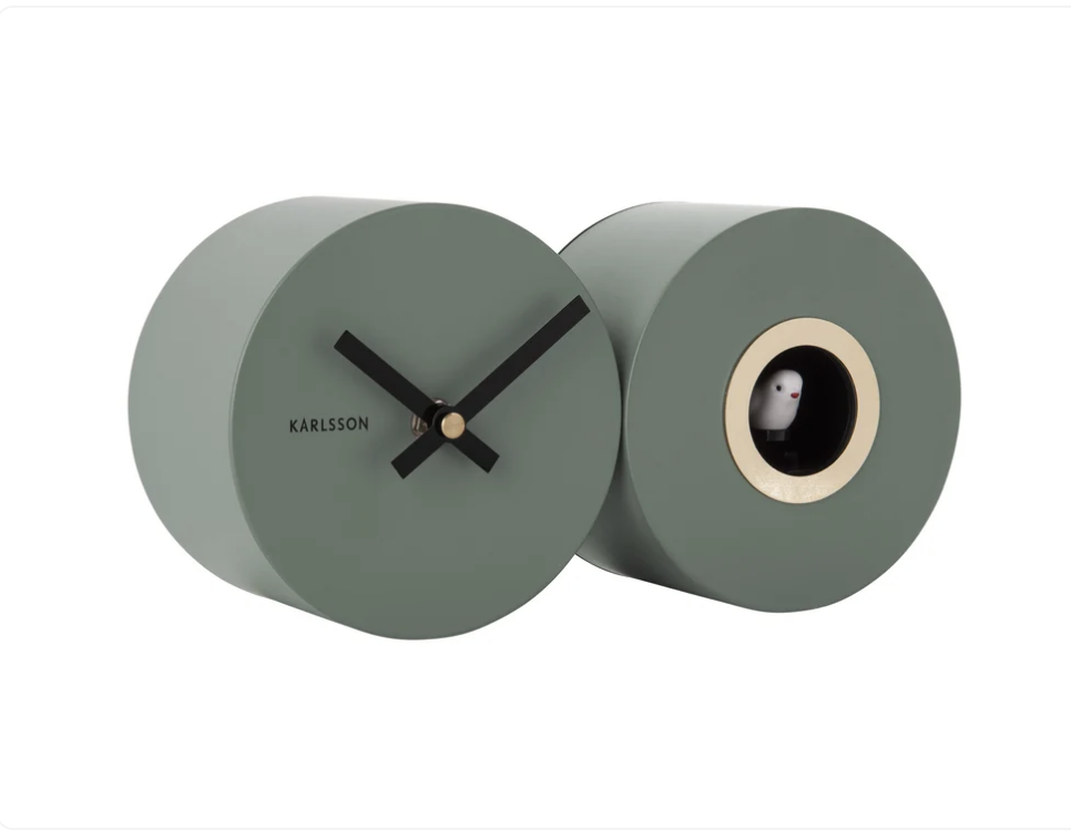 Duo Cuckoo Clock - Matte Green - Image 2