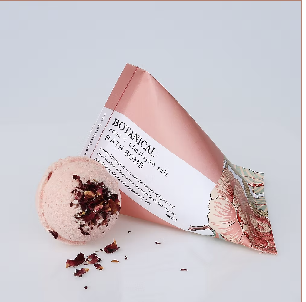 ROSE + HIMALAYAN SALT BATH BOMB