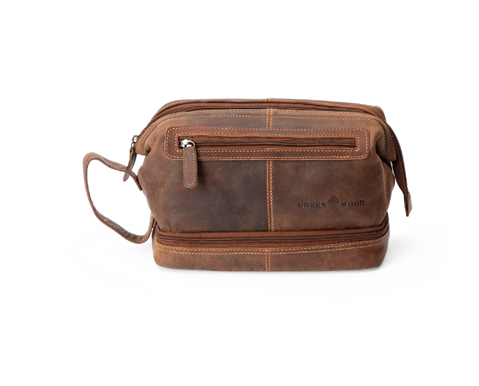 LEATHER TOILETRY BAG NAPIER - SANDEL