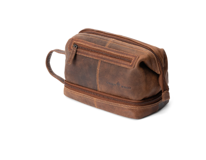LEATHER TOILETRY BAG NAPIER - SANDEL - Image 2