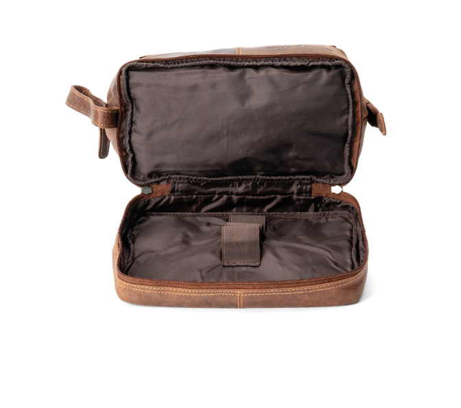 LEATHER TOILETRY BAG NAPIER - SANDEL - Image 3