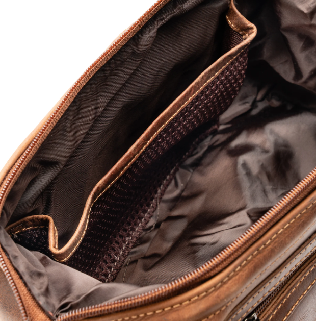 LEATHER TOILETRY BAG NAPIER - SANDEL - Image 5