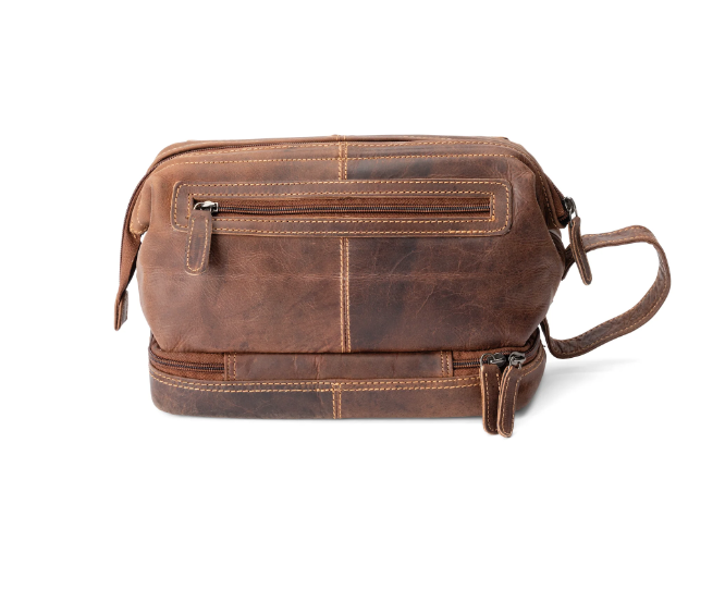 LEATHER TOILETRY BAG NAPIER - SANDEL - Image 4