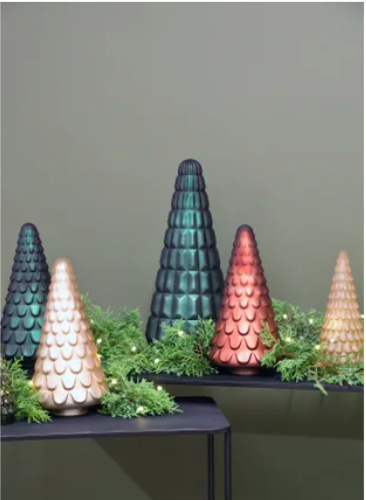 GLASS TREE Medium - Metallic Amber - Image 2