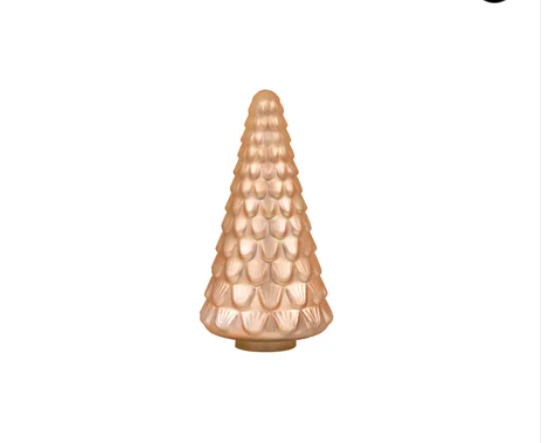 GLASS TREE Medium - Metallic Amber