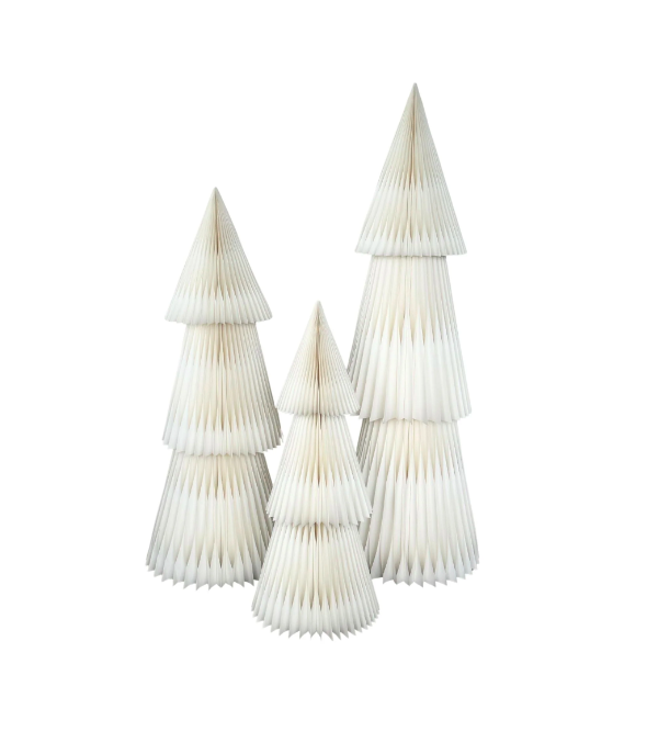 Paper Christmas Trees Beige