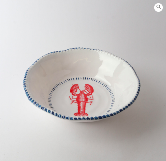 Melamine Nautical Lobster Bowl