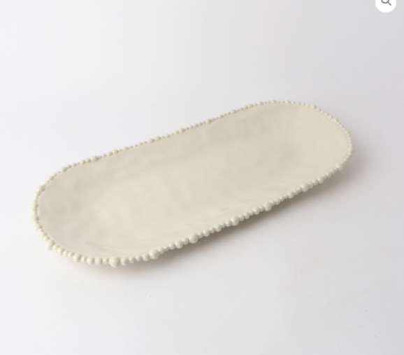 Melamine Pearl Platter Sand