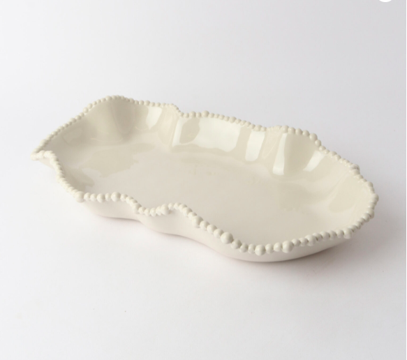 Melamine Pearl Serving Dish Sand