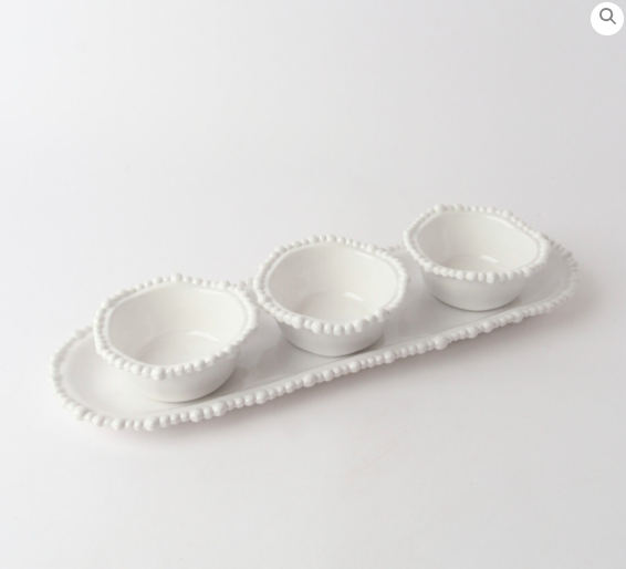Melamine Pearl Snack Bowl 12cm White - Image 2