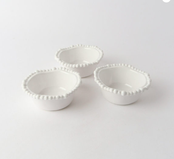 Melamine Pearl Snack Bowl 12cm White - Image 3